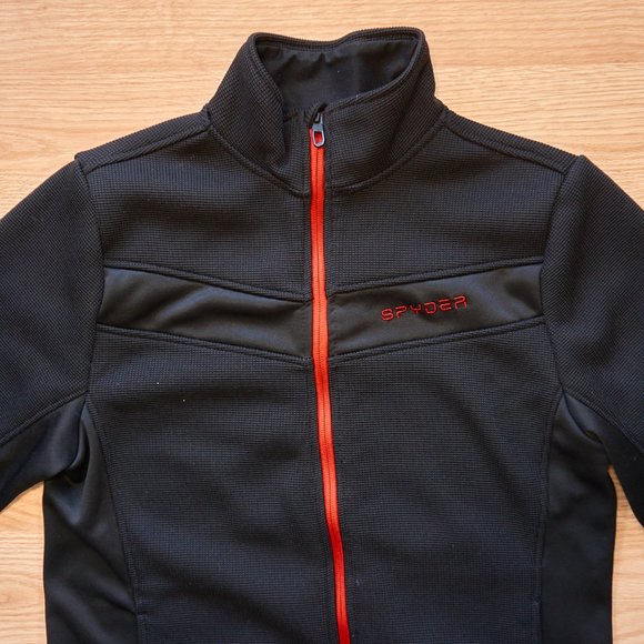 Spyder Women's Black Full Zip Jacket Size L - Picture 2 of 8